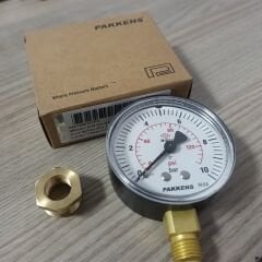 Pakkens Manometre 63 mm 10 bar