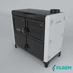 Fabem yatay Kuzine kalorifer sobası