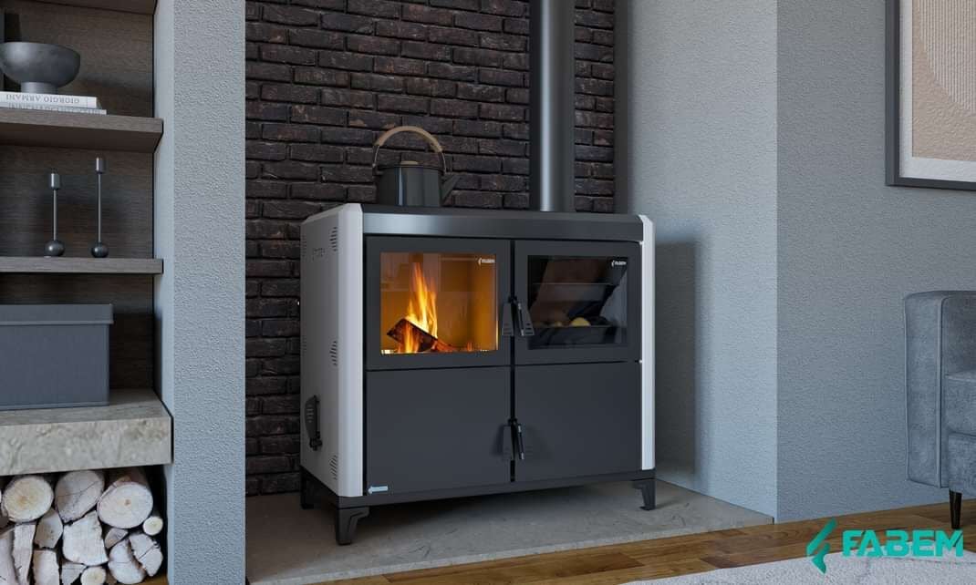Fabem yatay Kuzine kalorifer sobası