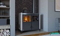 Fabem yatay Kuzine kalorifer sobası